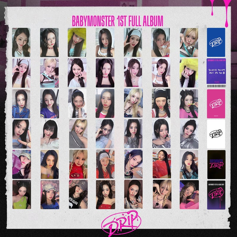 Babymonster Monster K4 Special Small Card Drip Peripheral Small Card Yg Flash Special Small Card Random Card - Image 2